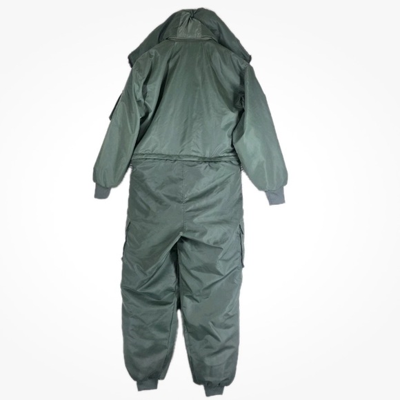 USS Enterprise Insulated Overalls Coveralls Mens 2XL Hooded Insulated Quilted - Picture 6 of 16